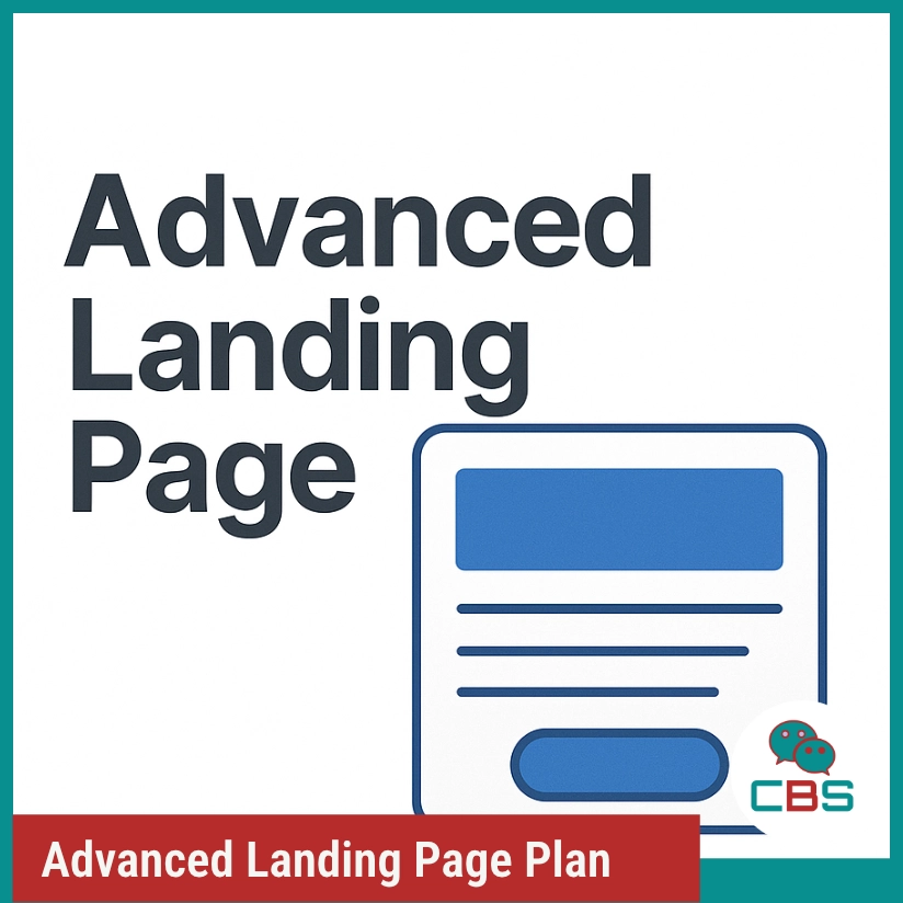 Advanced landing page plan illustration