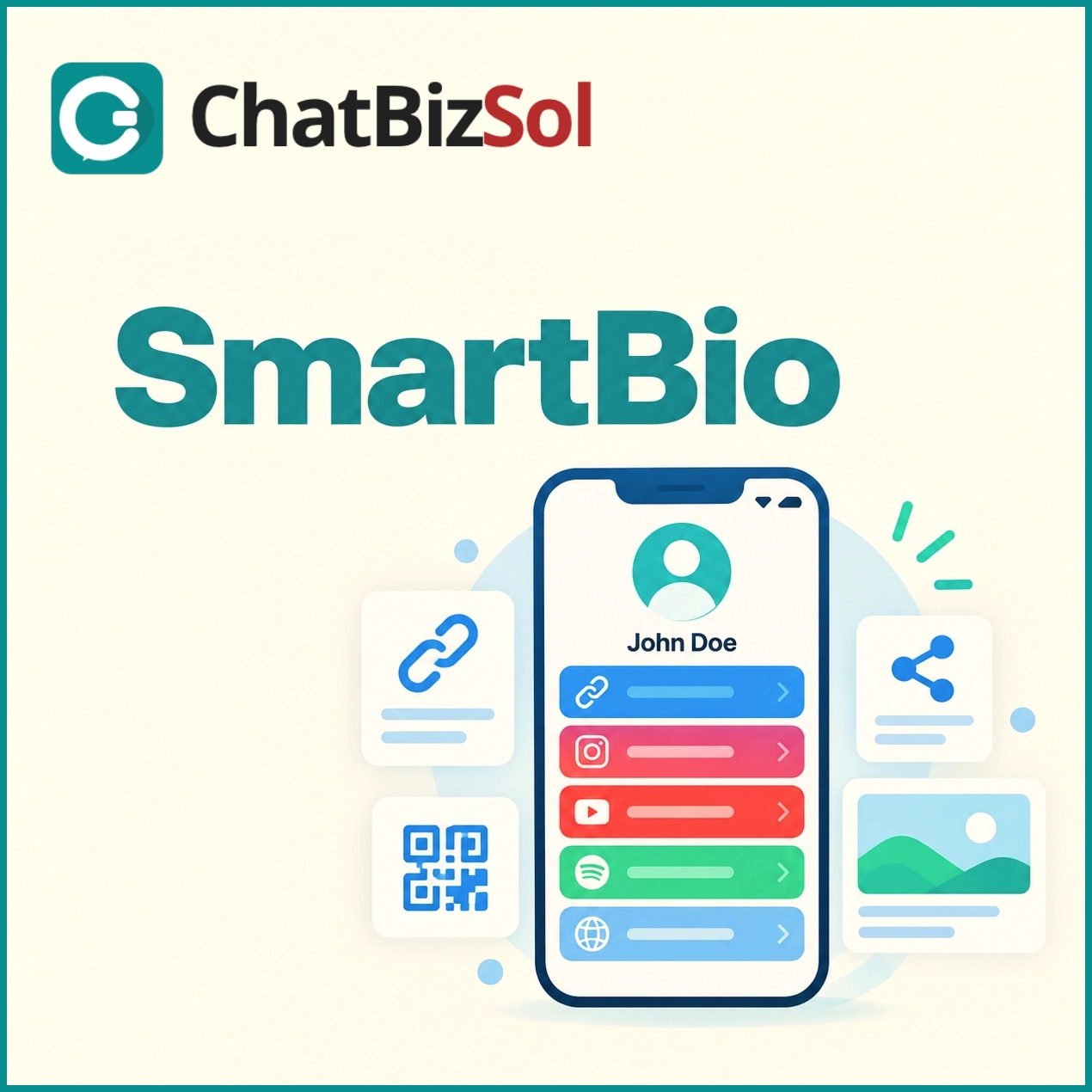SmartBio profile-link platform illustration
