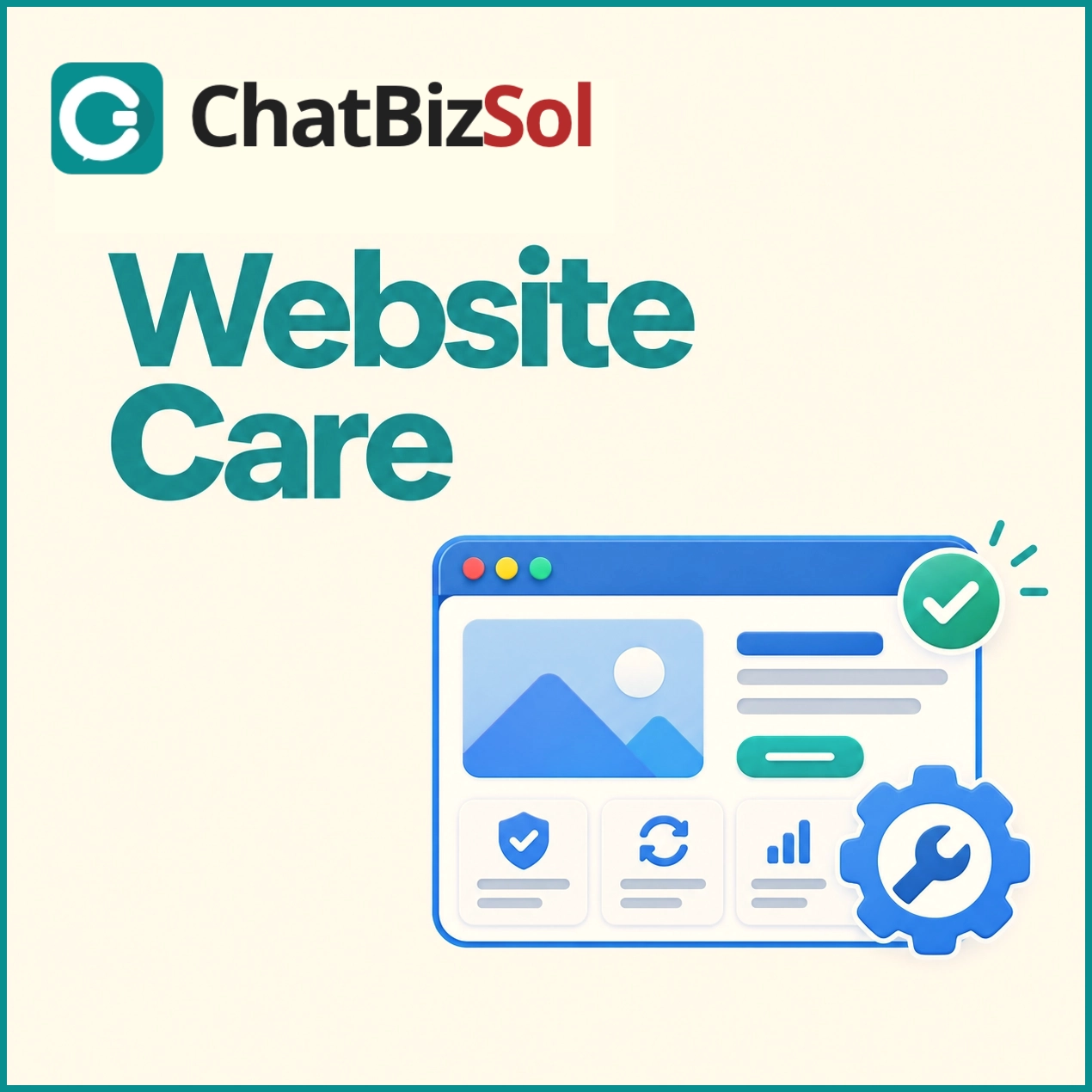 ChatBizSol Website Care service graphic
