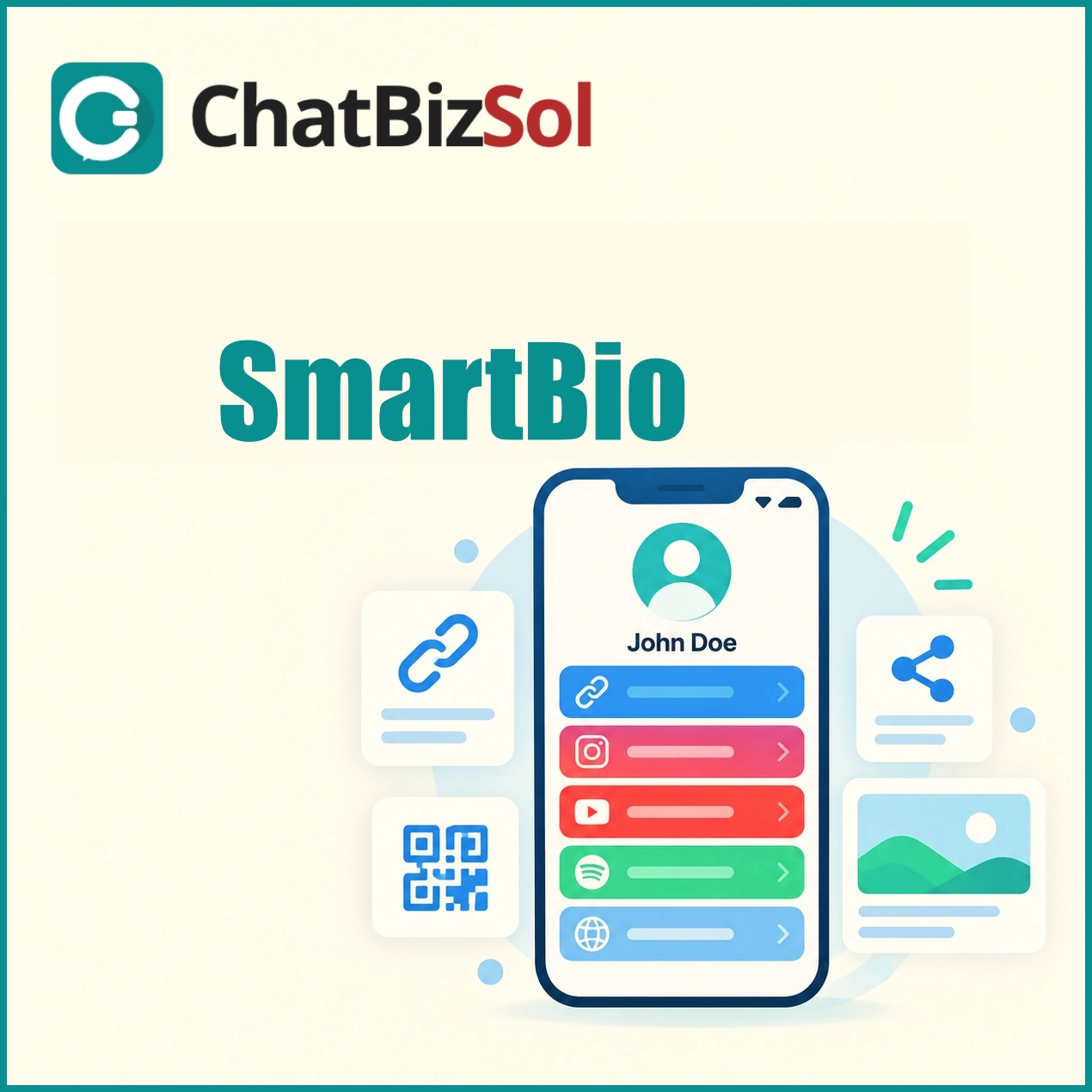 SmartBio digital profile linking social media and websites