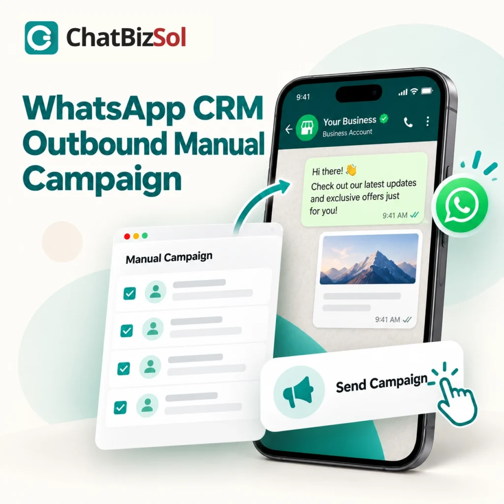 ChatBizSol WhatsApp CRM outbound campaign illustration